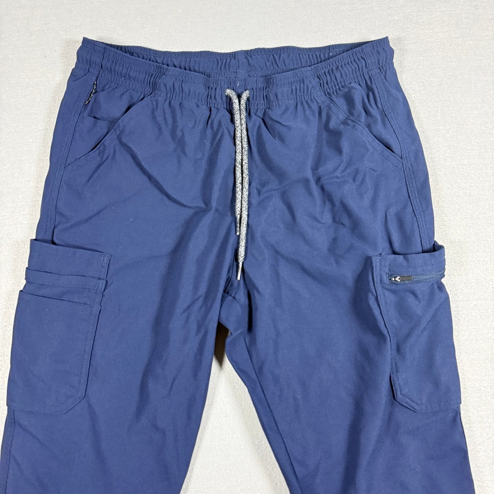 Carhartt Men Ripstop cargo scrub pants Jogger Petite M Blue Nylon Drawstring - Picture 5 of 13